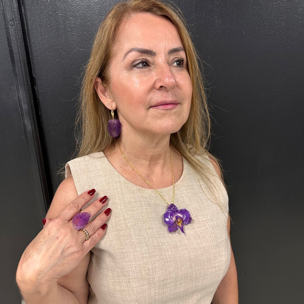 Elegant Purple Jewelry Set